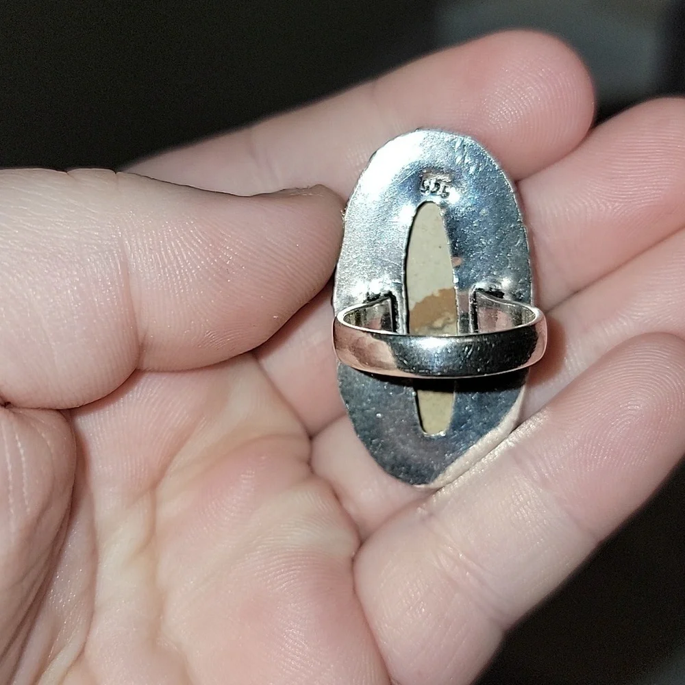 Picture Jasper Ring Size 7.25 - Picture 3 of 4
